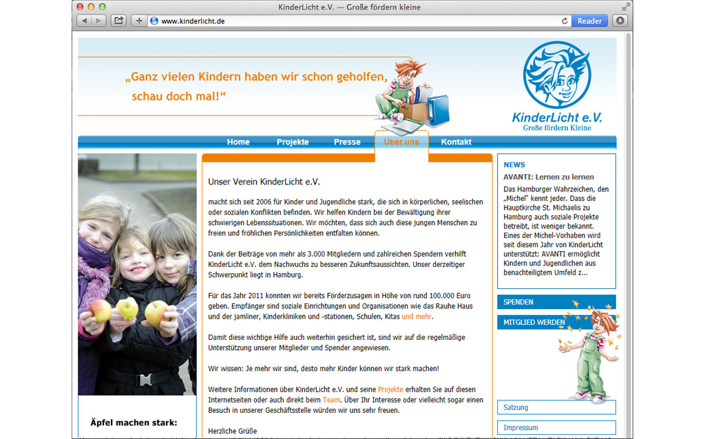 KinderLicht Webseite 3