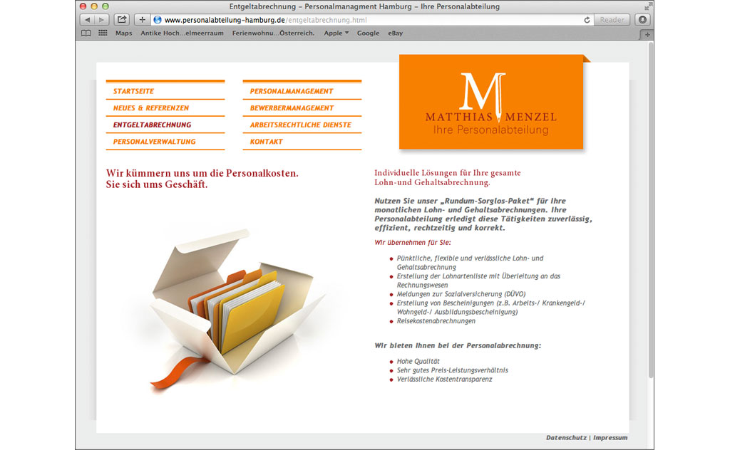 Matthias Menzel Webseite 3