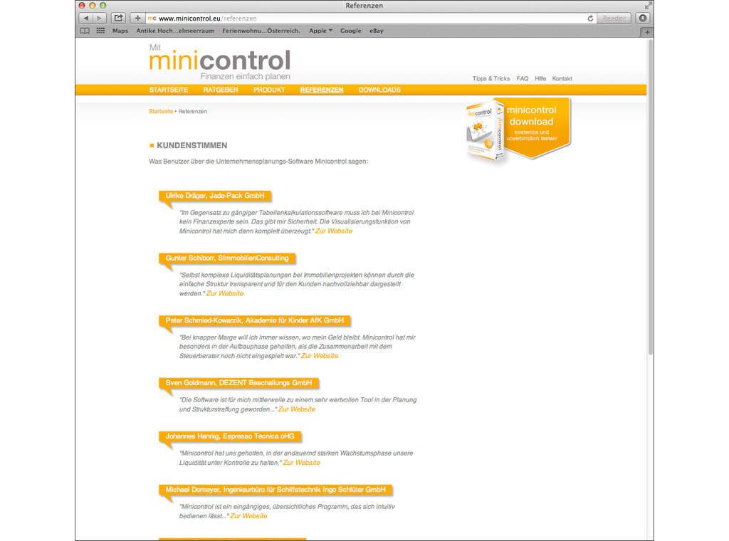 Eigenreise Webseite 3