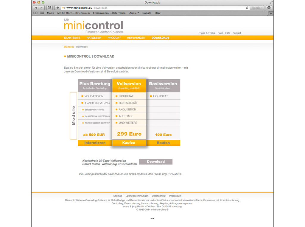 Eigenreise Webseite 4